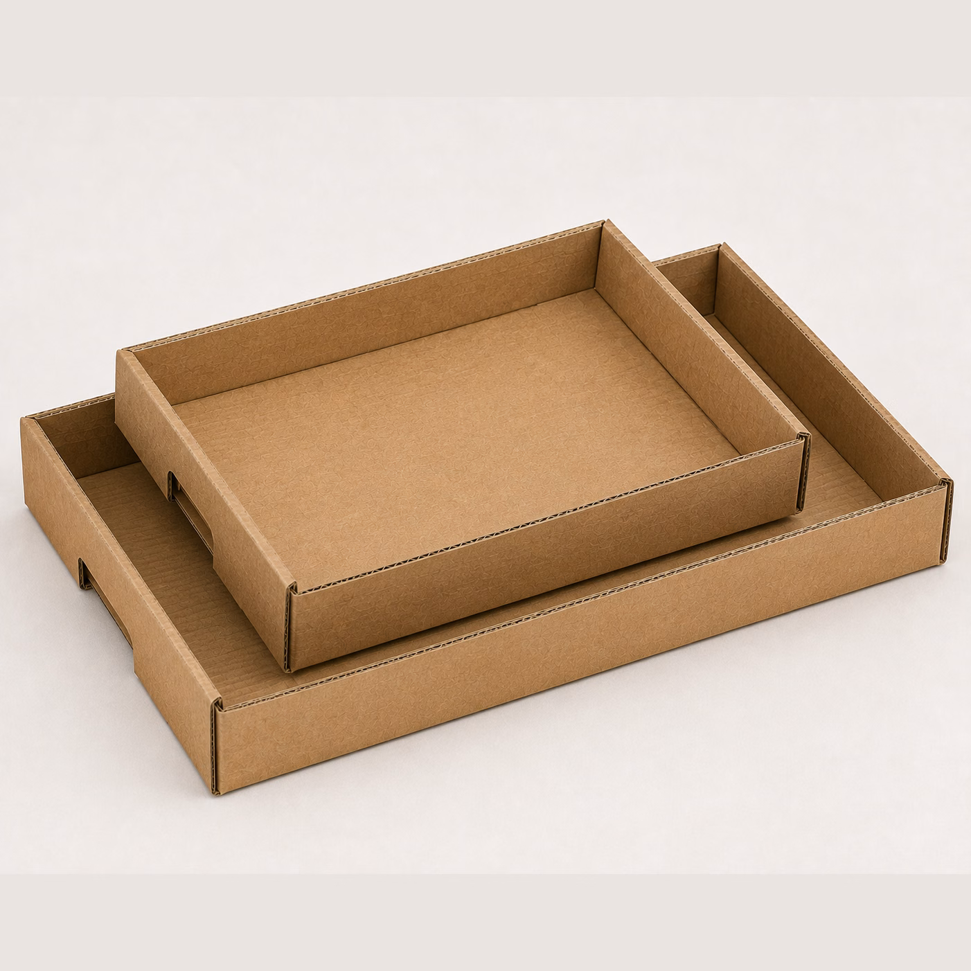 Corrugated trays