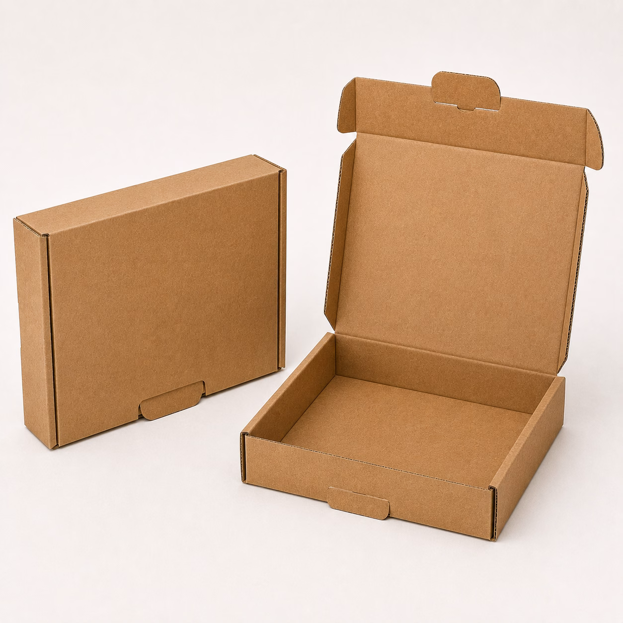 Tab-locking mailer boxes